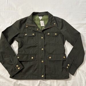 NWT J. Crew Twill Field Jacket size M